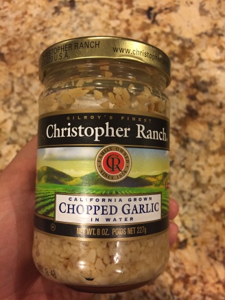 I am ALWAYS using garlic, so to save time I always having this in the fridge. I know, I am a cheater!